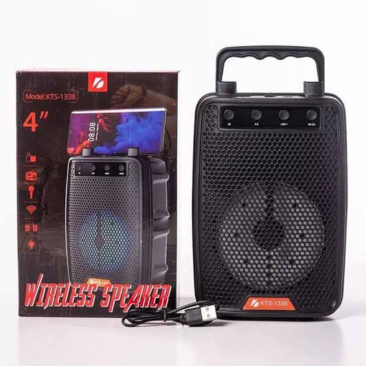 KTS Speaker KTS-1338 Original factory price 4 inch wireless portable speaker